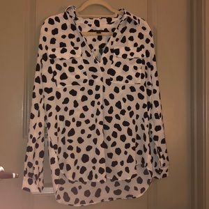 Cow Print Blouse